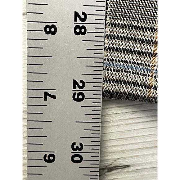 Nine West Pants Womens 2 Brown Plaid Straight High Rise Trousers Career Office - Picture 6 of 14